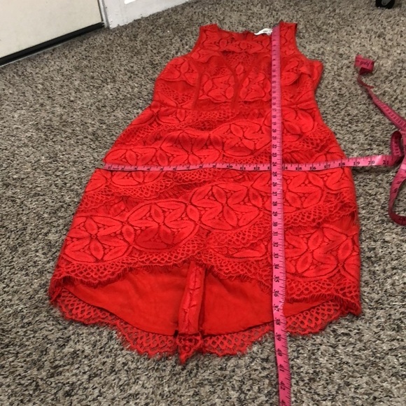 Adelyn Rae Cocktail Dress Size Small Red Lace - Picture 10 of 10